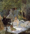 Almuerzo sobre la hierba Panel central Claude Monet